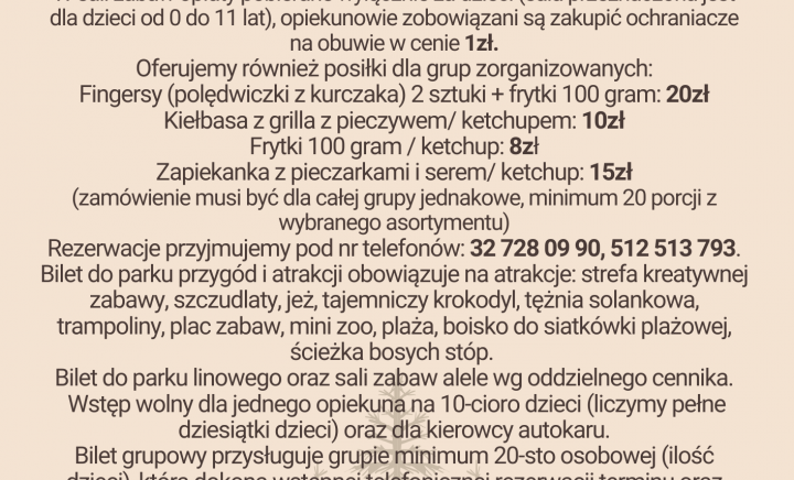 Grupy zorganizowane - sezon 2025